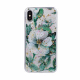 Floral Gold Foil TPU Phone Case – Stylish Flower Back Cover