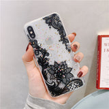 Floral Gold Foil TPU Phone Case – Stylish Flower Back Cover