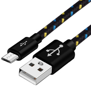 Woven Nylon Data Cable – Durable Fast Charging USB Cable
