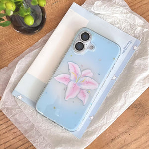 Daffodil Flower iPhone Case with Chain – Minimalist Floral Cover