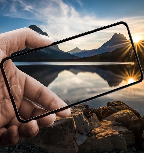 Anti-Peep Magnetic Privacy Phone Case – Tempered Glass Flip Cover