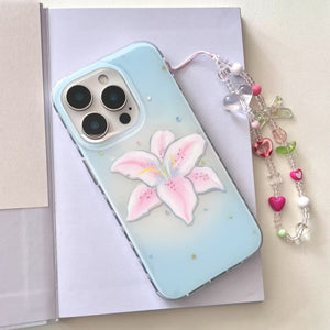 Daffodil Flower iPhone Case with Chain – Minimalist Floral Cover