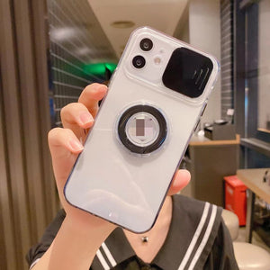 Gradient iPhone Case with Ring Stand & Camera Slide Cover